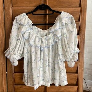 Doen Samara Top - Blanc Bluebell Ballard